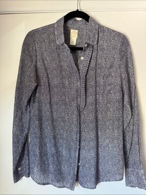J. Crew The Perfect Shirt Button Down With Ruffles